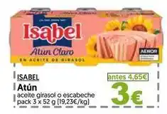 Hiper Usera Isabel - atun aceite girasol o escabeche oferta