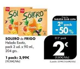 Supermercados Lupa Solar viejo - helado exotic oferta