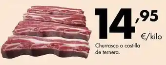 Supermercados Lupa Churrasco o costilla de ternera oferta