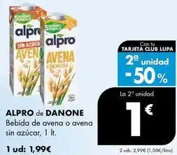 Supermercados Lupa Danone - bebida de avena o avena sin azucar oferta