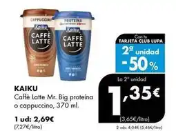 Supermercados Lupa Kaiku - caffe latte oferta