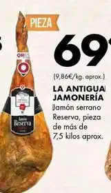 Supermercados Lupa La antigua - jamon serrano reserva oferta