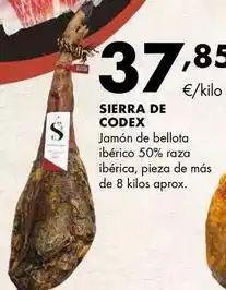 Supermercados Lupa Sierra de codes - jamon de bellota iberico 50% raza iberica oferta