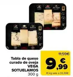 Carrefour Vega sotuelamos - tabla de queso curado de oveja oferta