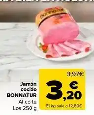 Carrefour Bonnatur - jamón cocido oferta