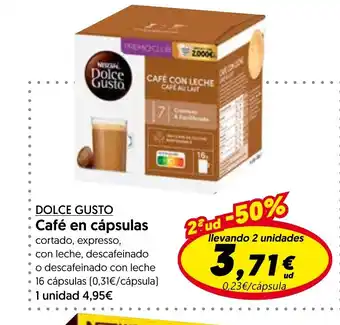 Hiper Usera DOLCE GUSTO Café en cápsulas oferta