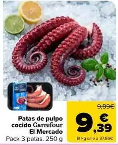 Carrefour Carrefour el mercado - patas de pulpo cocido oferta