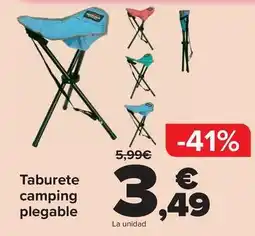 Carrefour Taburete camping plegable oferta