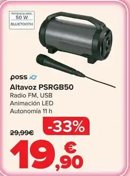 Carrefour Poss - altavoz psrgb50 oferta