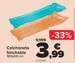 Carrefour Colchoneta hinchable oferta