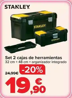 Carrefour Stanley - set 2 cajas de herramientas oferta