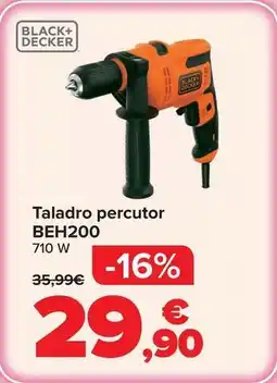 Carrefour Black & decker - taladro percutor beh200 oferta