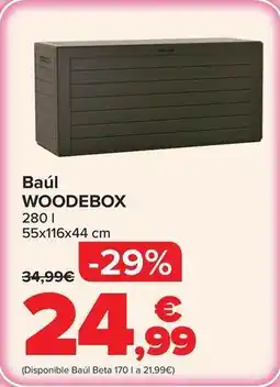 Carrefour Baúl woodebox oferta