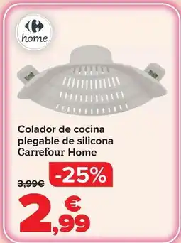 Carrefour Carrefour home - colador de cocina plegable de silicona oferta