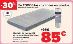 Carrefour Carrefour home - colchón de núcleo hr acolchado material celular oferta