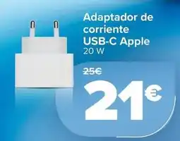 Carrefour Apple - adaptador de corriente usb-c oferta