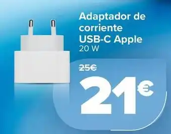 Carrefour Apple - adaptador de corriente usb-c oferta