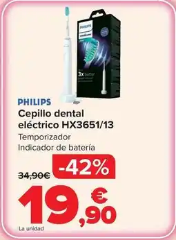 Carrefour Philips - cepillo dental eléctrico hx3651/13 oferta