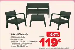 Carrefour Set café valencia oferta