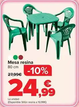 Carrefour Mesa resina oferta