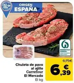 Carrefour Market Carrefour el mercado - chuleta de pavo al ajillo oferta