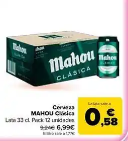 Carrefour Market Mahou - cerveza clasica oferta