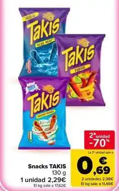 Carrefour Market Takis - snacks oferta