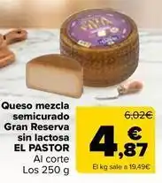 Carrefour Market El pastor - queso mezcla semicurado gran reserva sin lactosa oferta