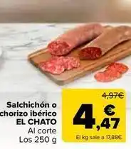 Carrefour Market El chato - salchichon o chorizo iberico oferta
