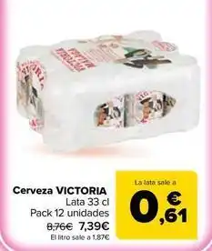 Carrefour Market Victoria - cerveza oferta