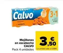 Carrefour Market Calvo - mejillones en escabeche oferta