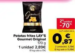 Carrefour Market Lay's - patatas fritas gourmet original oferta