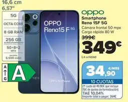 Carrefour Oppo - smartphone reno 15f 5g oferta