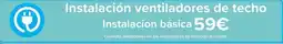 Carrefour Instalacion ventiladores de techo instalacion basica oferta