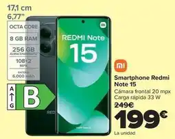 Carrefour Xiaomi - smartphone redmi note 15 oferta