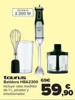 Carrefour Taurus - batidora hba2300 oferta