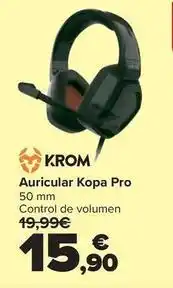 Carrefour Krom - auricular kopa pro oferta