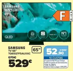 Carrefour Samsung - tv 65 tq65q7f5auxxc oferta