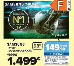 Carrefour Samsung - tv 98 tu98du9005kxxc oferta