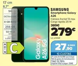 Carrefour Samsung - smartphone galaxy a26 oferta