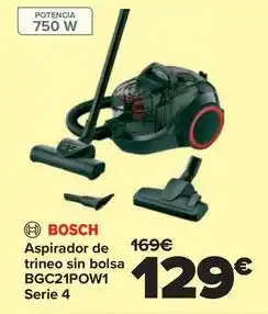 Carrefour Bosch - aspirador de trineo sin bolsa bgc21pow1 serie 4 oferta