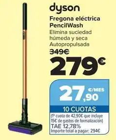 Carrefour Dyson - fregona electrica pencilwash oferta