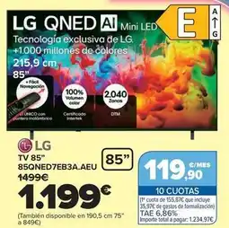 Carrefour Lg - tv 85 85qned7eb3a.aeu oferta