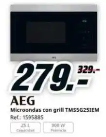 MediaMarkt Aeg - microondas con grill tms5g25iem oferta