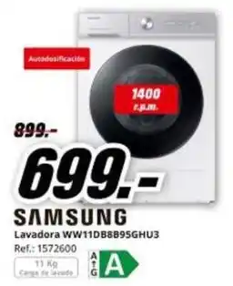 MediaMarkt Samsung - lavadora ww11db8b95ghu3 oferta