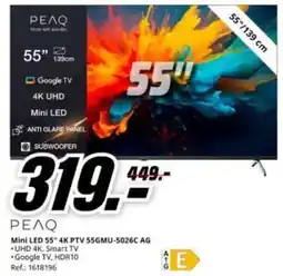 MediaMarkt Google - mini led 55 4k ptv 55gmu-5026c oferta