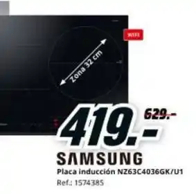MediaMarkt Samsung - placa induccion nz63c4036gk/u 1 oferta