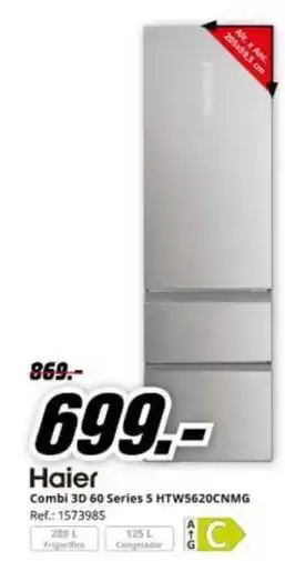 MediaMarkt Haier - combi 3d 60 series 5 htw5620cnmg oferta
