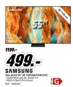MediaMarkt Samsung - neo qled 55 4k tq55qn73fatxxc oferta