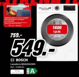 MediaMarkt Bosch - lavadora wgg254zves oferta